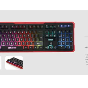 Gaming Keyboard laser carved keycap 3 million Click 9 color K629G لوحة مفاتيح العاب